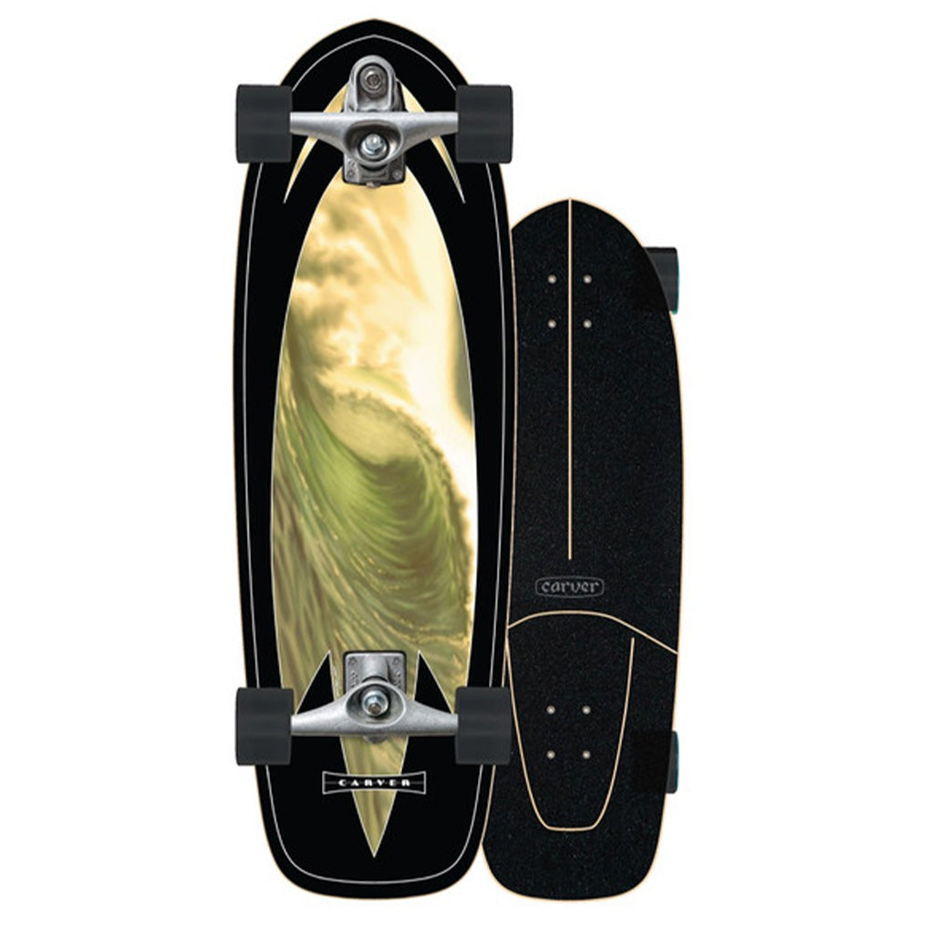Carver Skateboards Super Slab Surfskate C7 (v1) Raw Complete - 31.25" - Seaside Surf Shop 