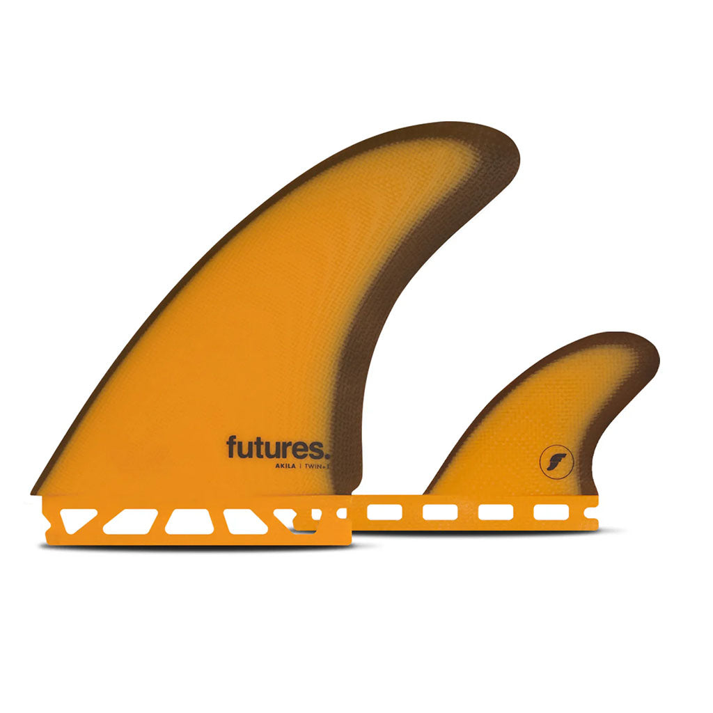 Futures Fins Akila Twin FiberglassTwin + 1 - Orange/Brown