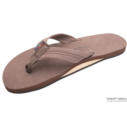 Rainbow Sandals Mens Premier/Classic Leather Single Layer With Arch - Expresso