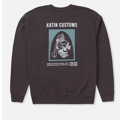 Katin Assembly Crew  Fleece - Black Wash