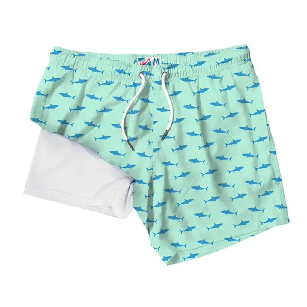 Bermies 6 Inch Short w/ Liner: Great White