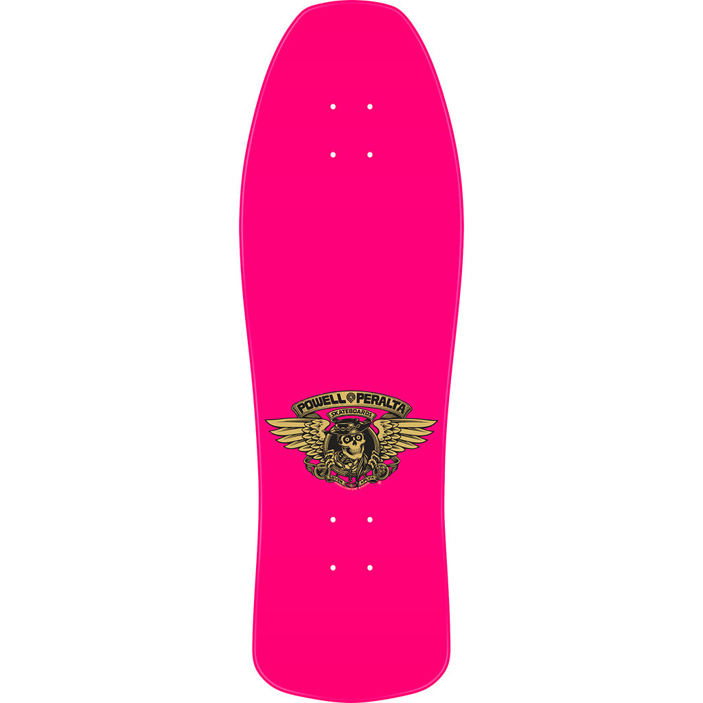 Powell Peralta Ray Underhill Cross Reissue Skateboard Deck Pink/Gold Foil - 9.9 x 31.5