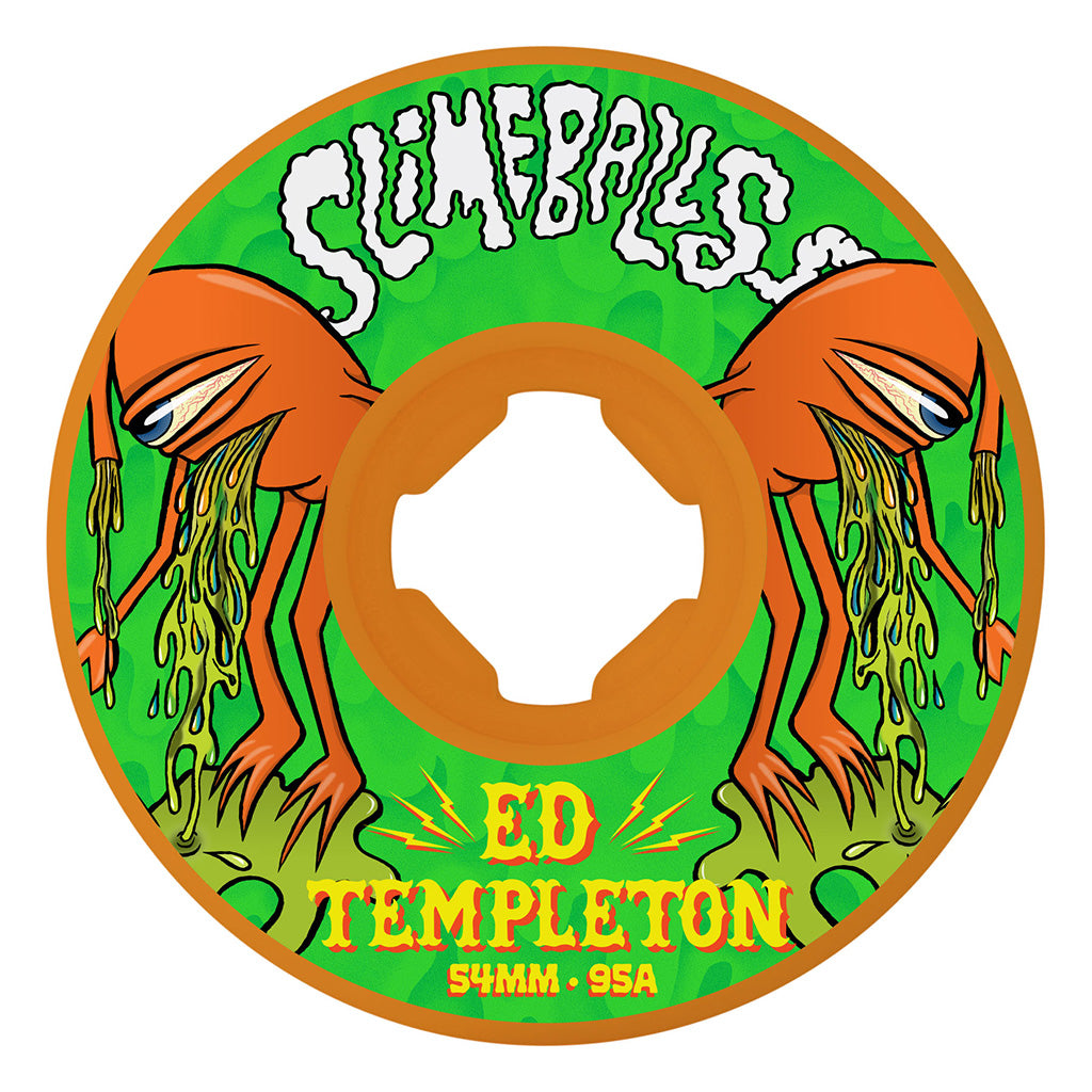 54mm Ed Templeton Vomit Mini Orange Hardline 95a Slime Balls Wheels