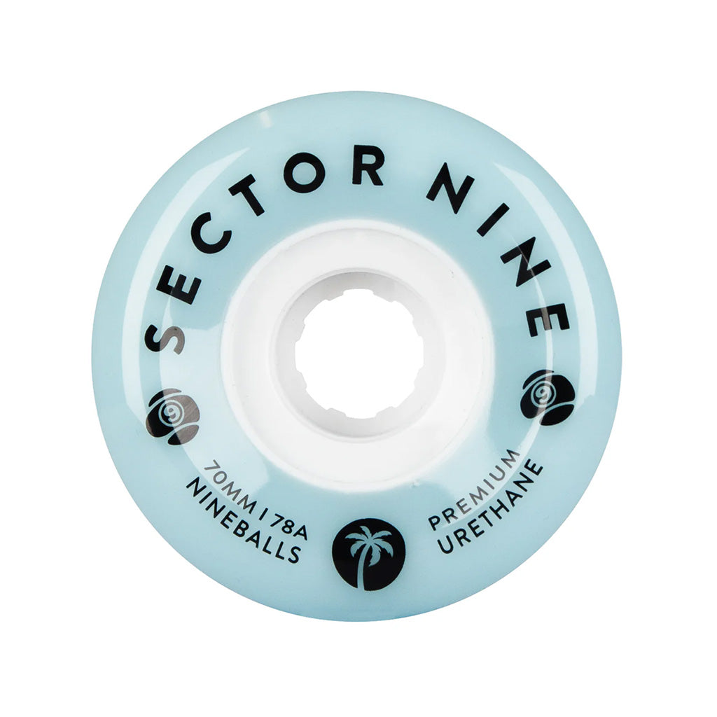 70mm 78A Nineballs Wheel Set - Powder Blues
