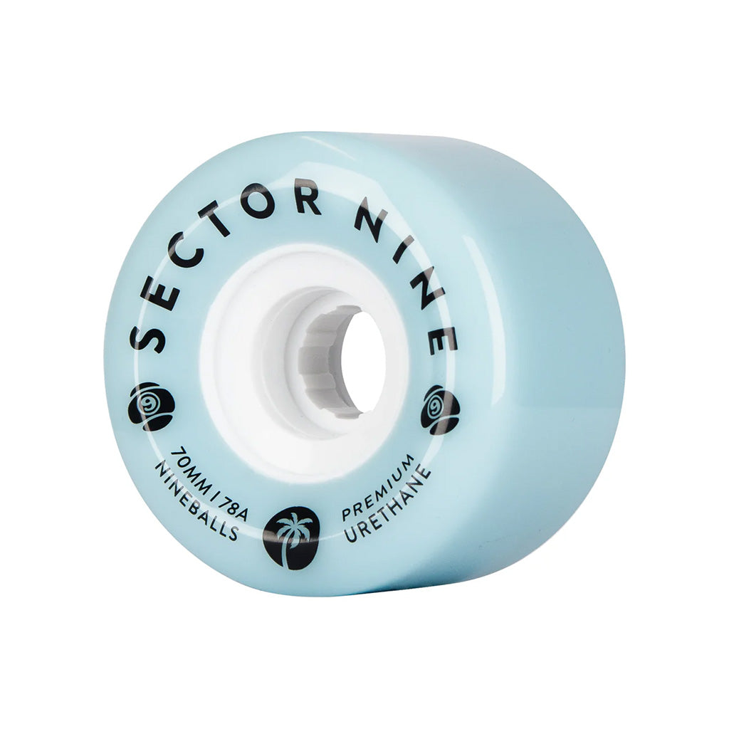 70mm 78A Nineballs Wheel Set - Powder Blues