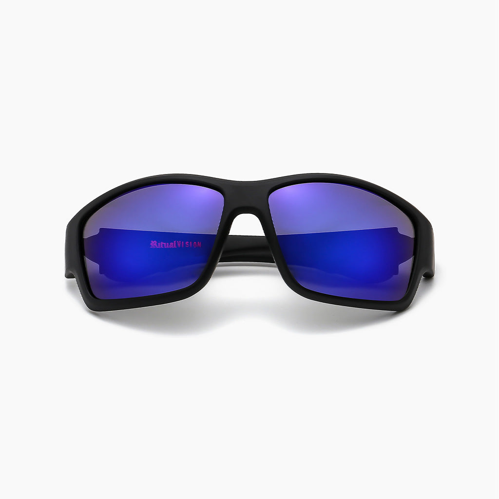 Ritual Vision Sunglasses The Decline - Matte Black/Blue Reflective Polarized