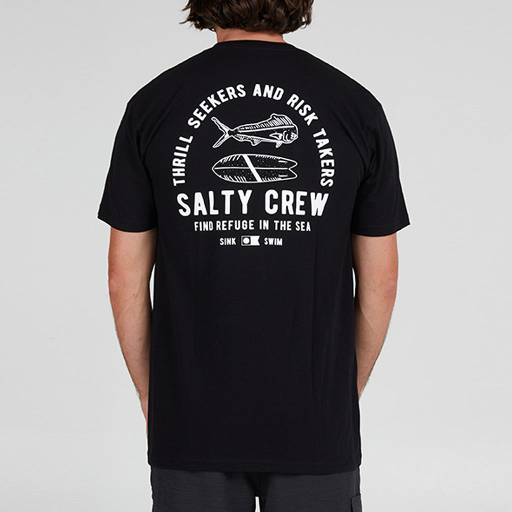 Salty Crew Mens Big Blue Premium S/S Tee - Black - Seaside Surf Shop 