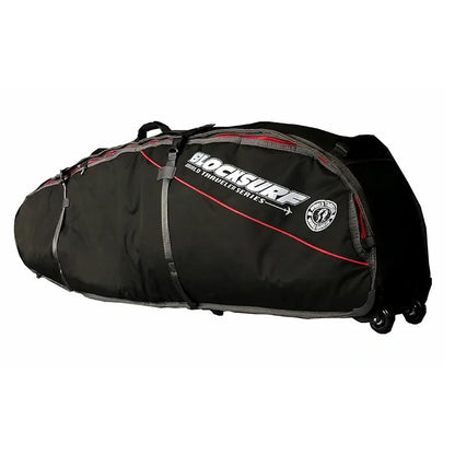 Blocksurf Triple Coffin w/Wheels Shortboard Bags - Black/Silver
