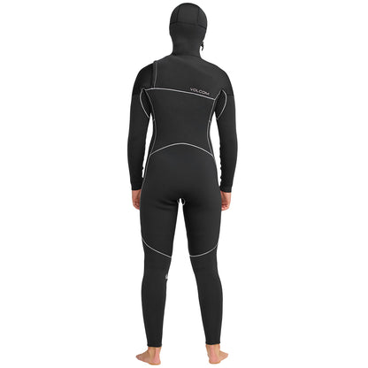 Volcom Modulator Womens 5/4/mm Hooded Chest Zip Wetsuit - Black - W25/26