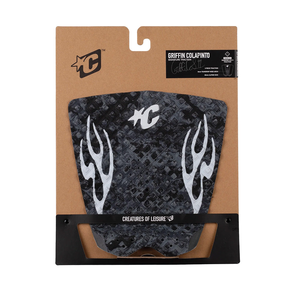 Creatures Griffin Colapinto Lite Traction Pad - Charcoal Swirl Platinum Flames