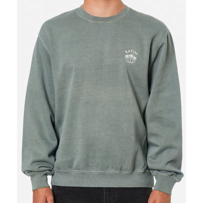 Katin Largo Embroidered Crew  Fleece - Dusty Blue