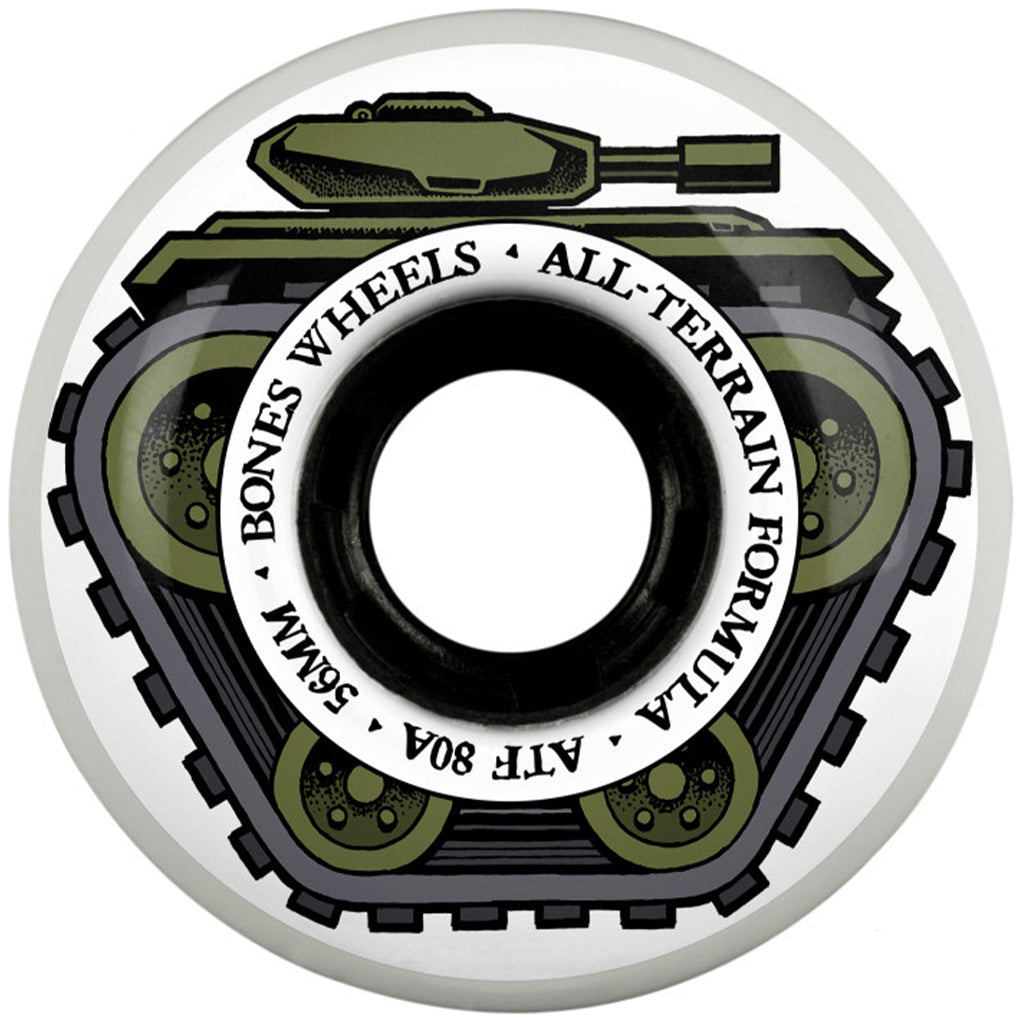 BONES WHEELS ATF Skateboard Wheels ALL TANK 56 BONES ALL TERRAIN FORMULA 80A 4PK