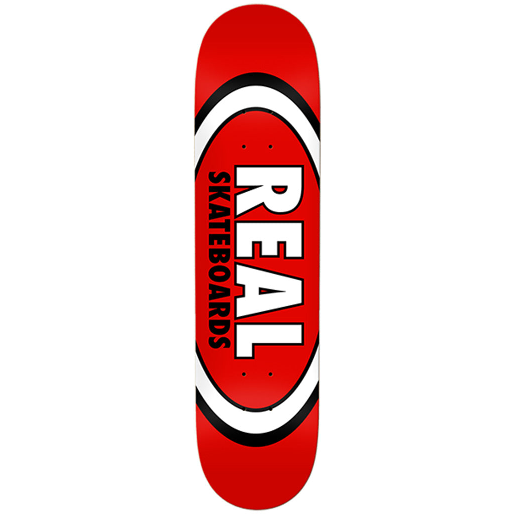 Real Classic Oval Deck-8.12&quot; red - Seaside Surf Shop 