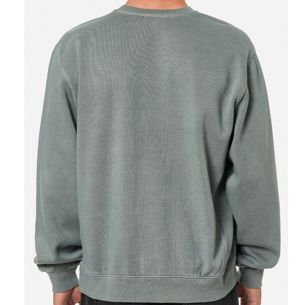 Katin Largo Embroidered Crew  Fleece - Dusty Blue