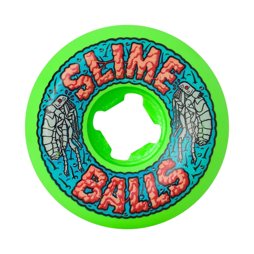 OG Slimeballs Flea Balls  Speed Balls 56mm 99a Skateboard Wheels - Green - Seaside Surf Shop 