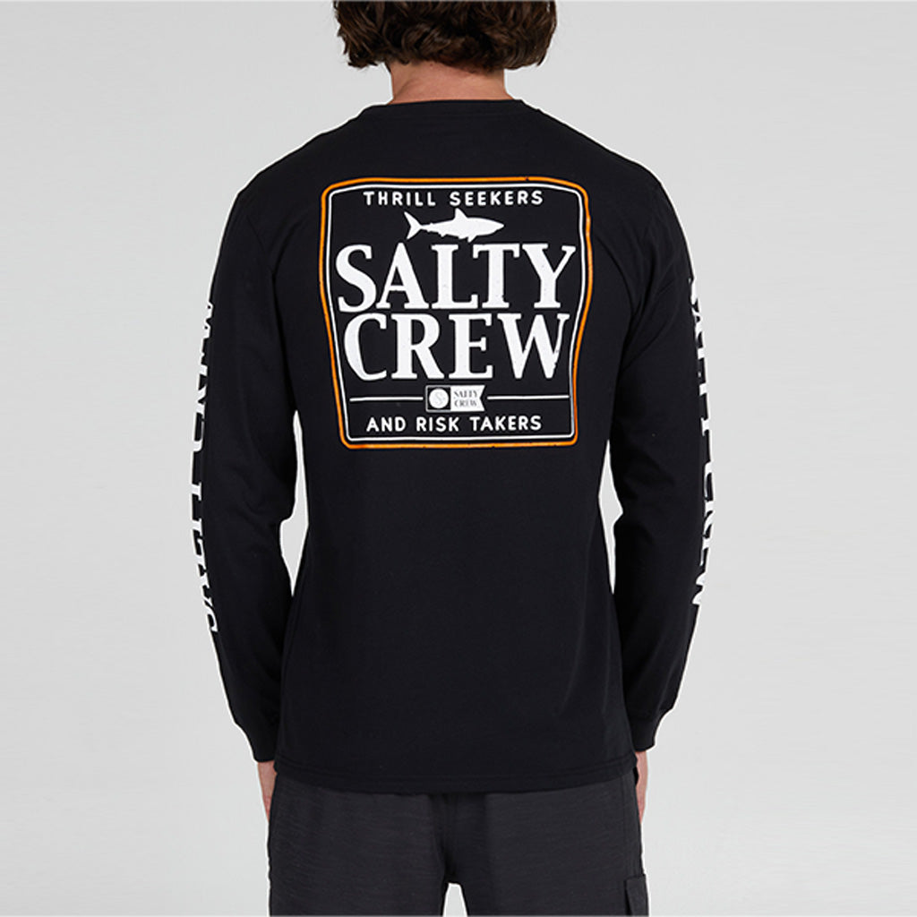 Salty Crew Mens Coaster Premium L/S Tee - Black - Seaside Surf Shop 