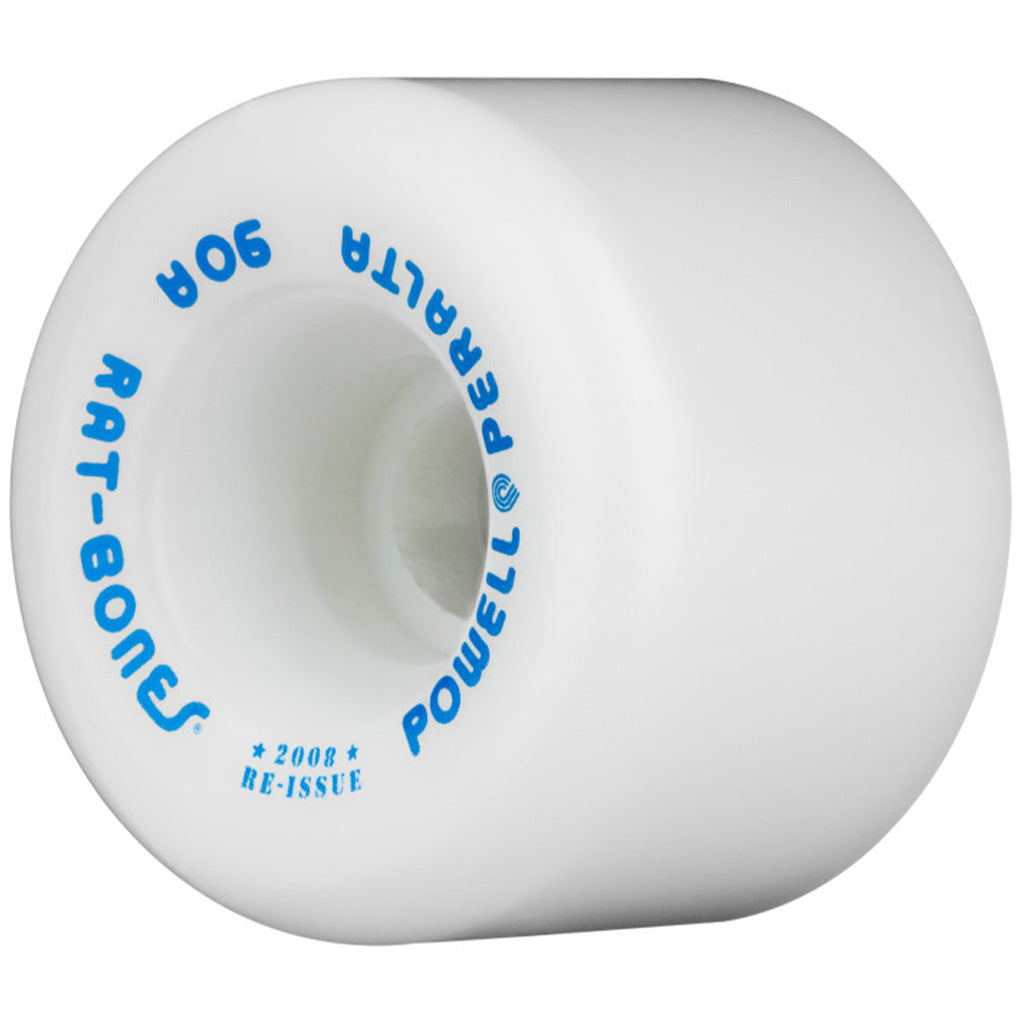 Powell Peralta Rat Bones Skateboard Wheels 60mm 90a - White (4 pack)