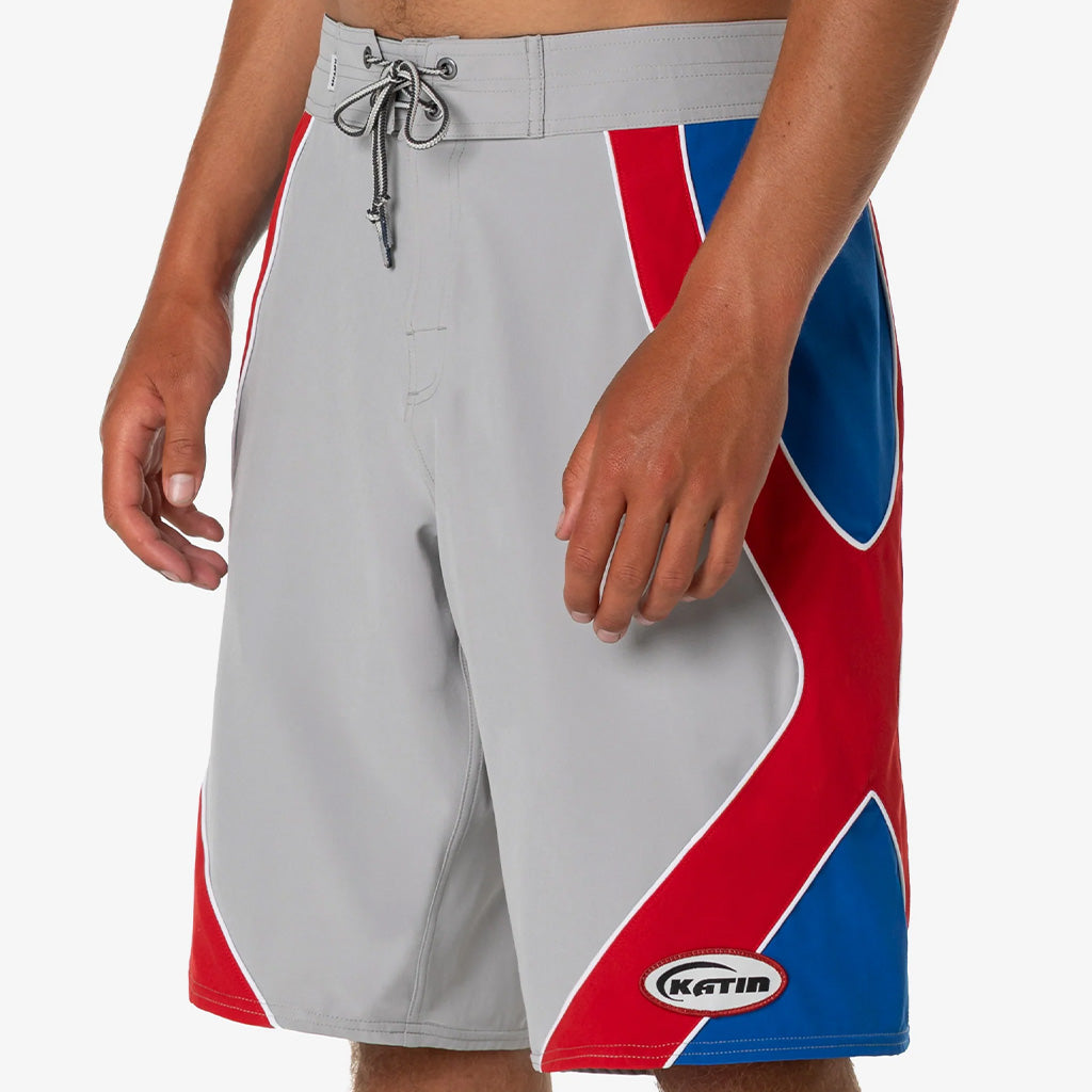 Y2K Reissue Series Banner Surf Trunk - Gray