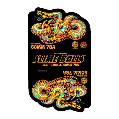 Speed Wheels Slimeballs Jeff Kendall Snake OG  60mm/78a - Yelllow