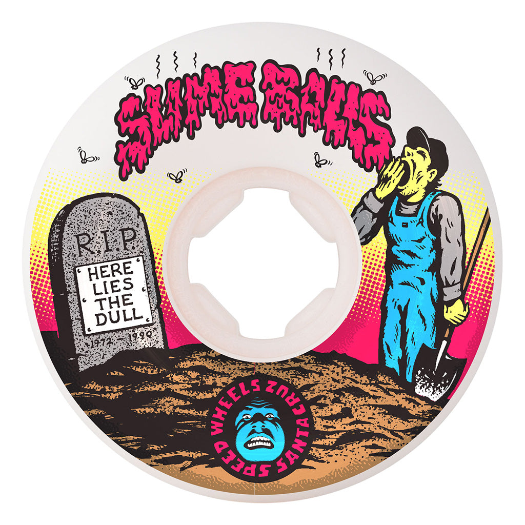 60mm Death of Dull Vomits White   95a Slime Balls Wheels