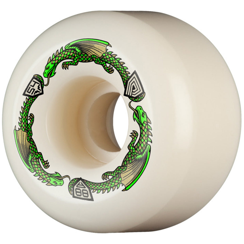Powell Peralta Dragons 88A - A2 Symmetrical Shape - Wide Ride Patch - 54mm x 39mm 88A A2 Skateboard Wheels 4pk