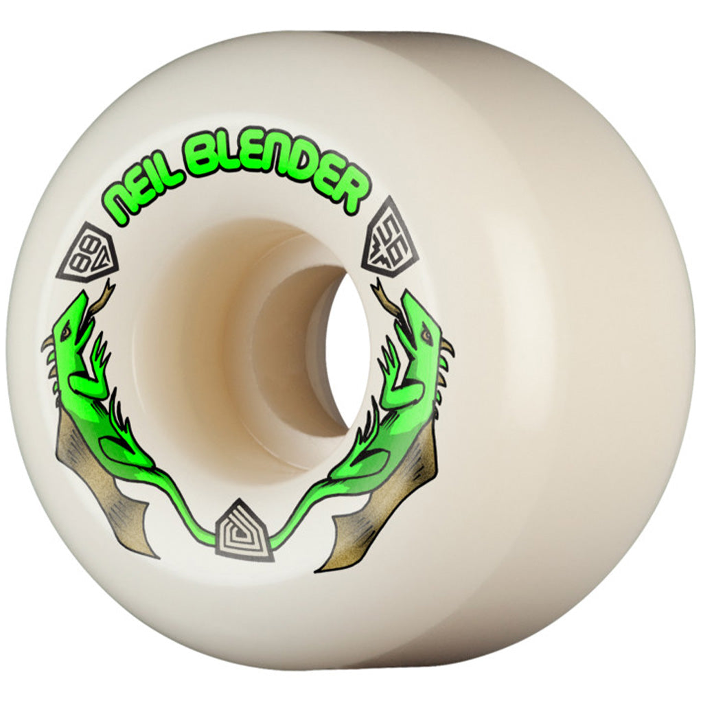 Powell Peralta Neil Blender Pro Dragons 88A - A2 Symmetrical Shape - Medium Ride Patch - 56mm x 40mm 88A A2 Skateboard Wheels 4pk