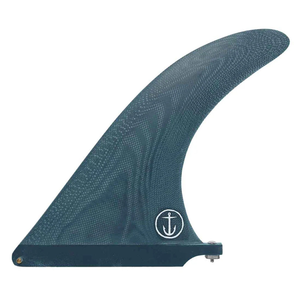 Captain Fin  -  Raked 9.5&quot; Longboard Fin - Navy