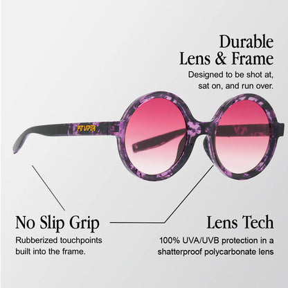 Pit Viper Sunglasses - The Port Tort Mooner - Rose Fade