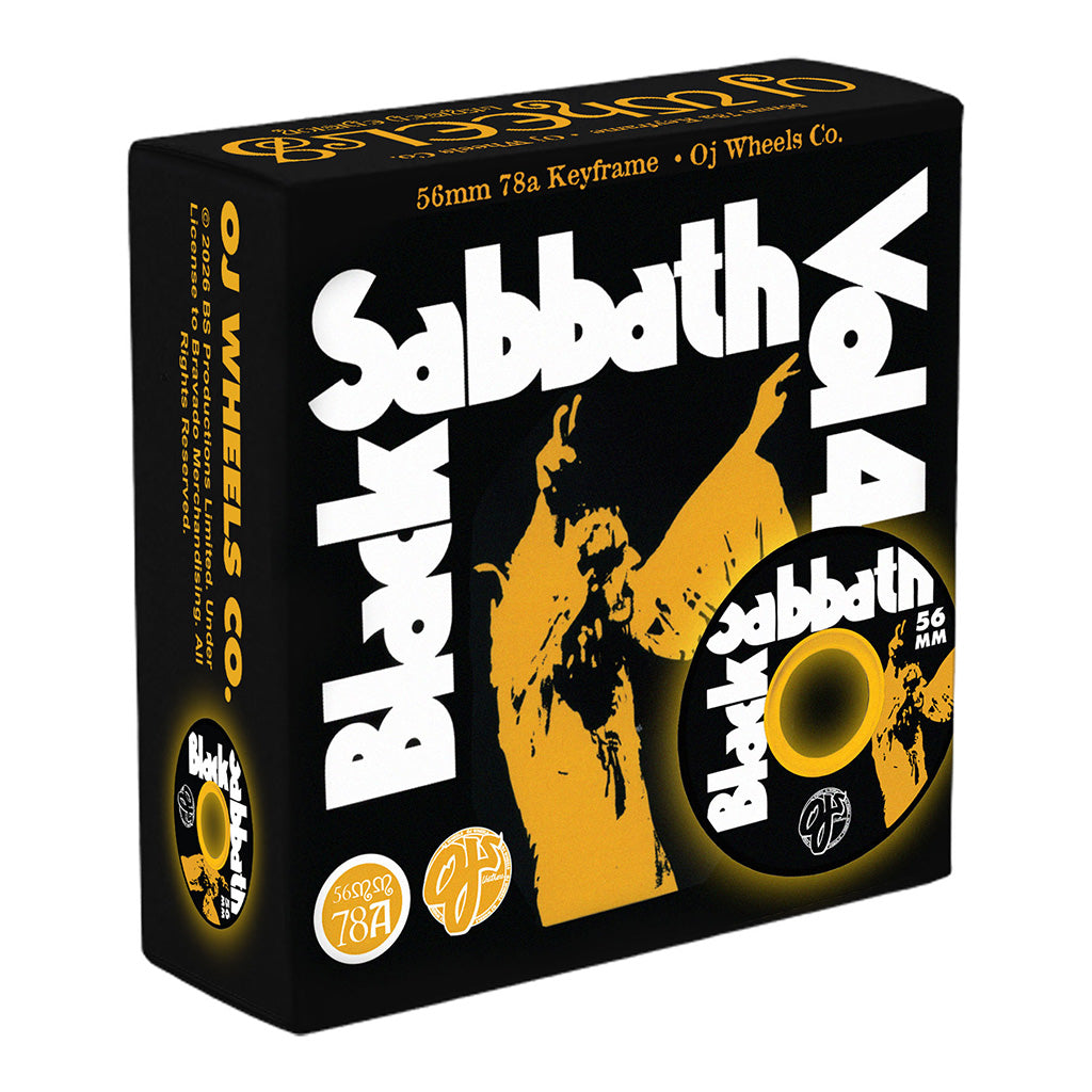 56mm Black Sabbath Vol 4 Keyframe Black   78a OJ Wheels