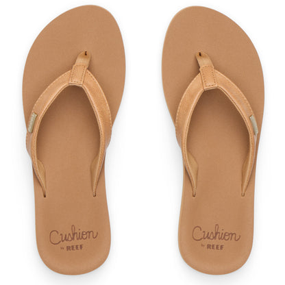 Reef Womens Cushion Baja Sands Sandals - Almond