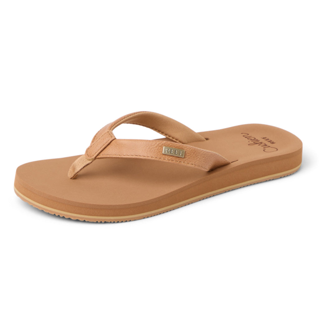 Reef Womens Cushion Baja Sands Sandals - Almond