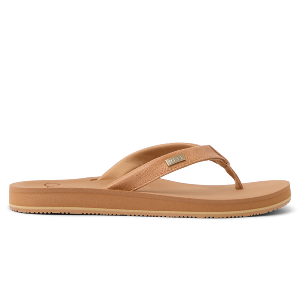 Reef Womens Cushion Baja Sands Sandals - Almond