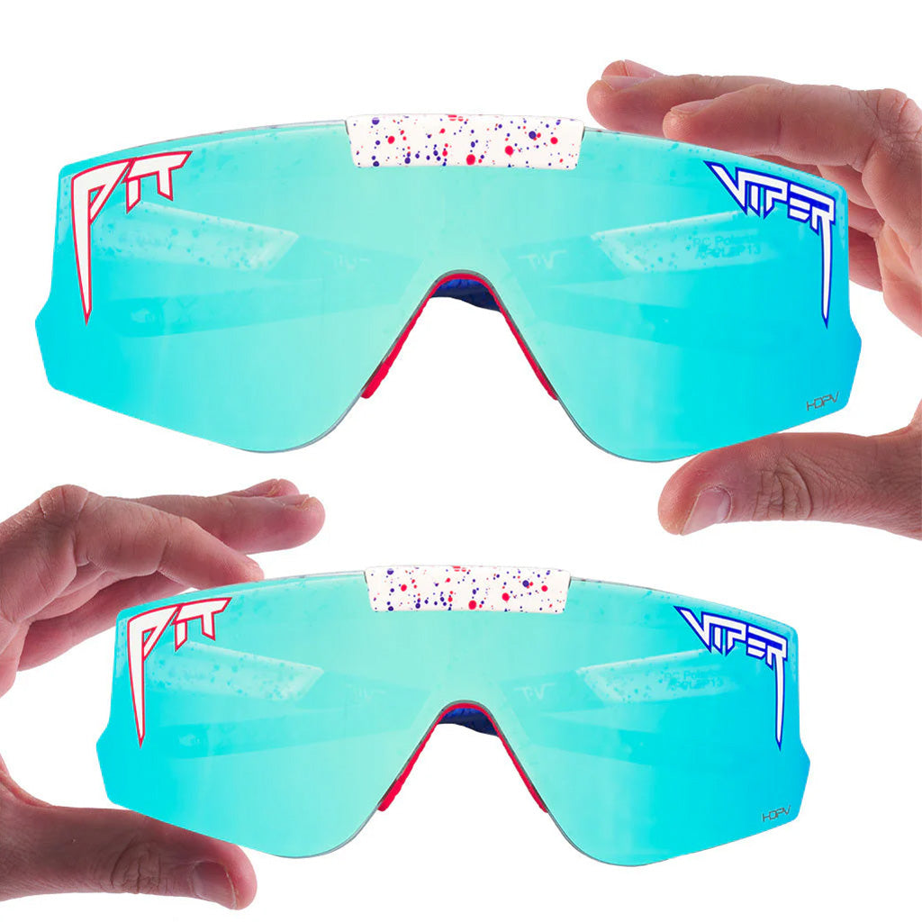 Pit Viper Sunglasses - The Merika Flip Offs - Polarized Blue