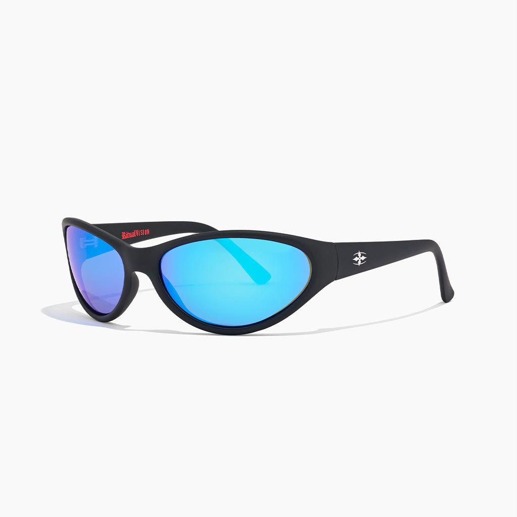 Ritual Vision Sunglasses Morphine - Matte Black/Blue Reflective Polarized