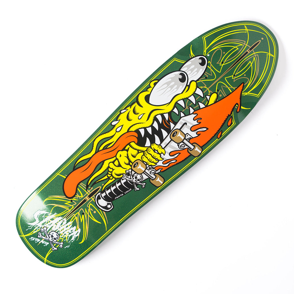 Meek Pinstripe Slasher Green Pro 9.23in x 31.67in Santa Cruz Decks