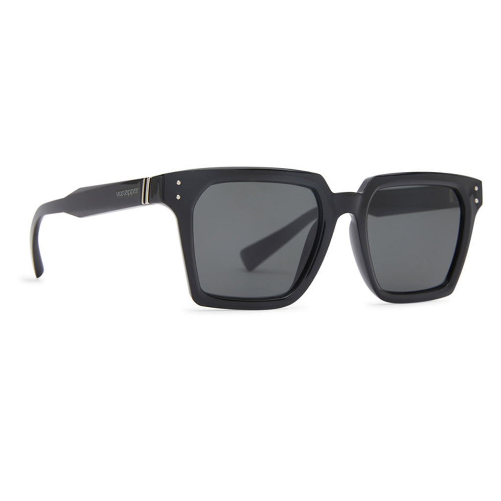 Von Zipper Television  Sunglasses - Black Gloss/Grey - Seaside Surf Shop 
