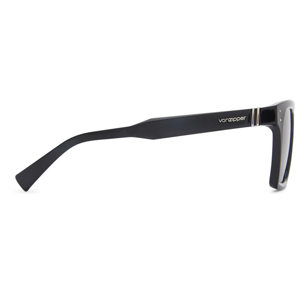Von Zipper Television  Sunglasses - Black Gloss/Grey - Seaside Surf Shop 