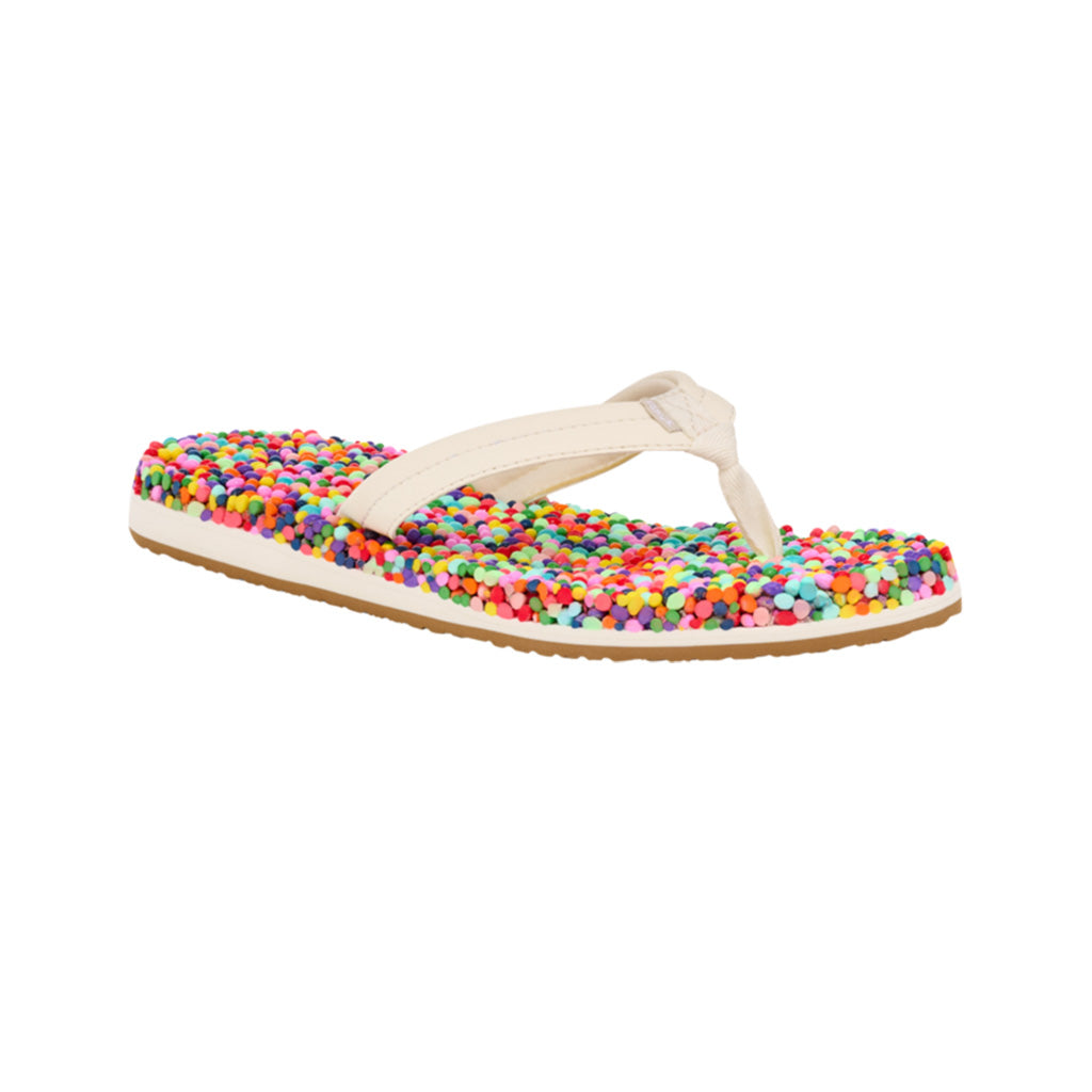 Sanuk Sandals Womens Bubblecush Sandals - Rainbow Confetti