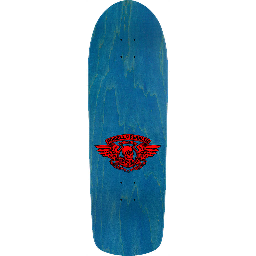 Powell Peralta Old School Ripper Skateboard Deck Red / Aqua Foil - 9.89 x 31.32