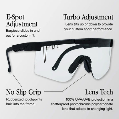 Pit Viper Sunglasses - The Midnight Original 2.0 - Photochromic Blue