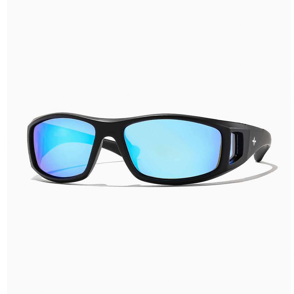Ritual Vision Sunglasses Dragster - Matte Black/Blue Refl Polarized