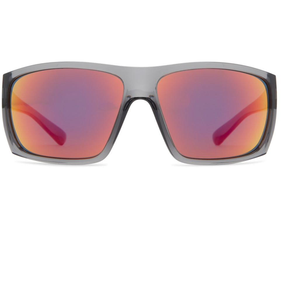 Dot Dash Sunglasses Shizz - Grey trans satin/blk-fire chrm - Seaside Surf Shop 