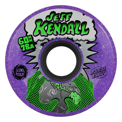Slimeballs Skateboard Wheels Jeff Kendall End Of The World  60mm/78a - Purple Glitter