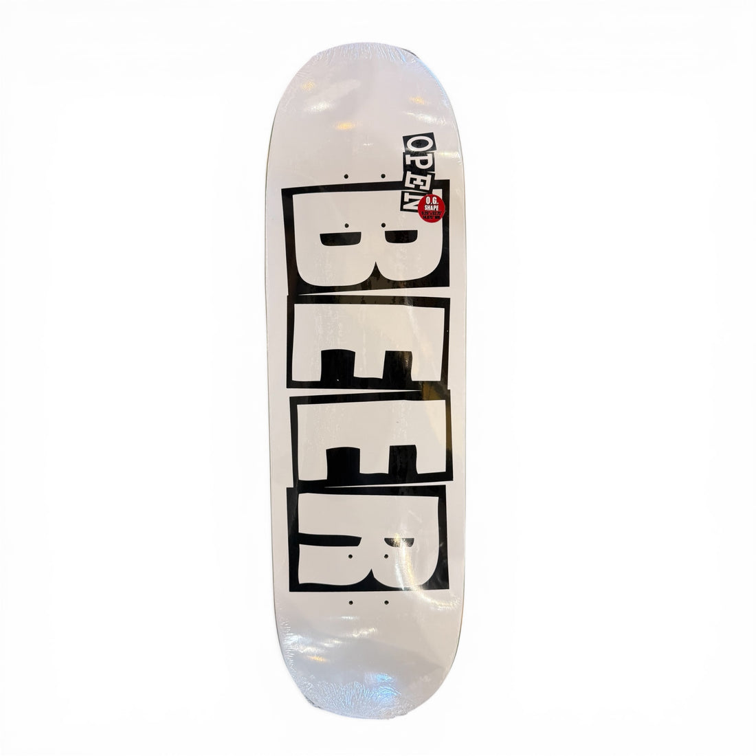 Baker Nuge Open Beer Logo Egg Deck - 9.25 White