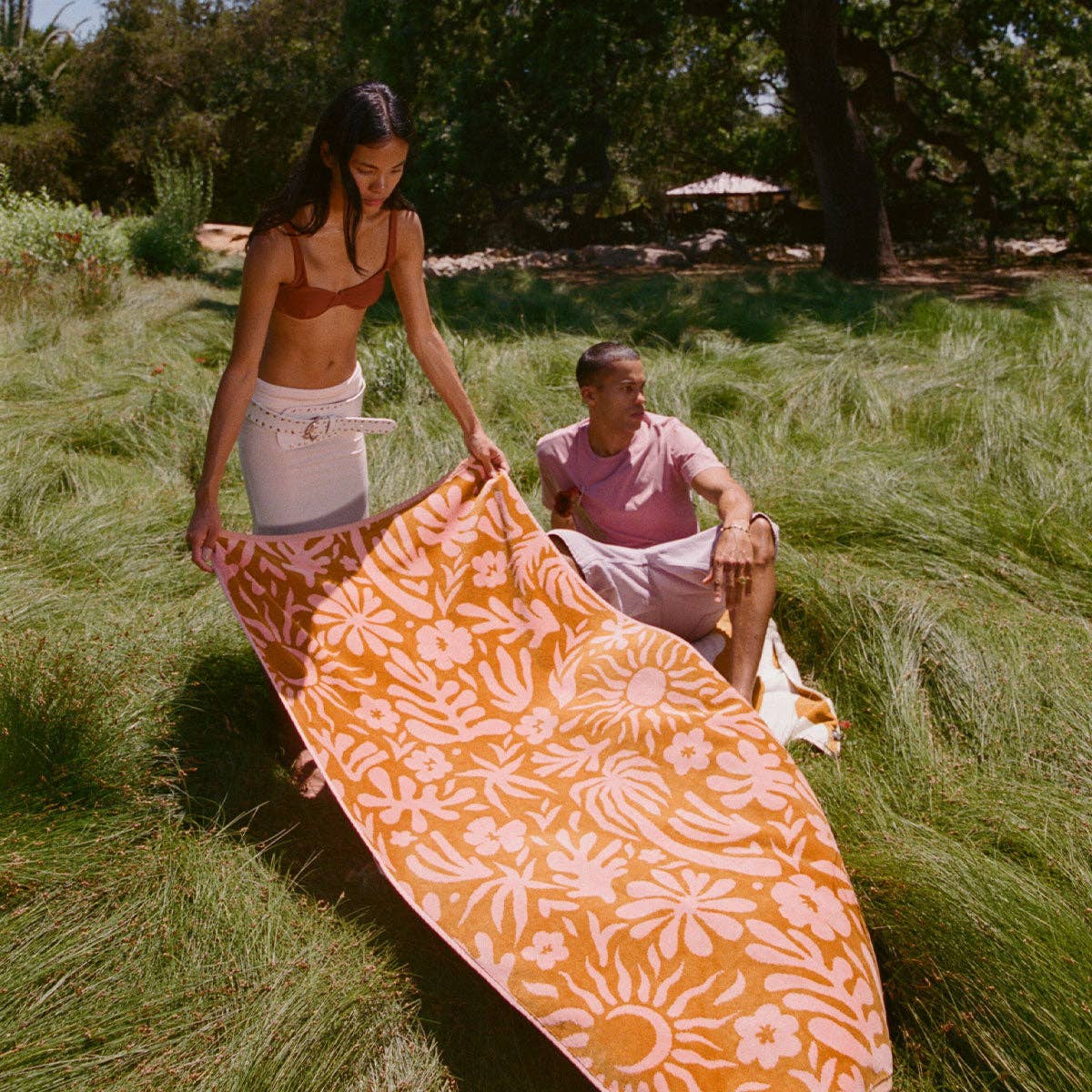 Sunny Woven Towel - Retro