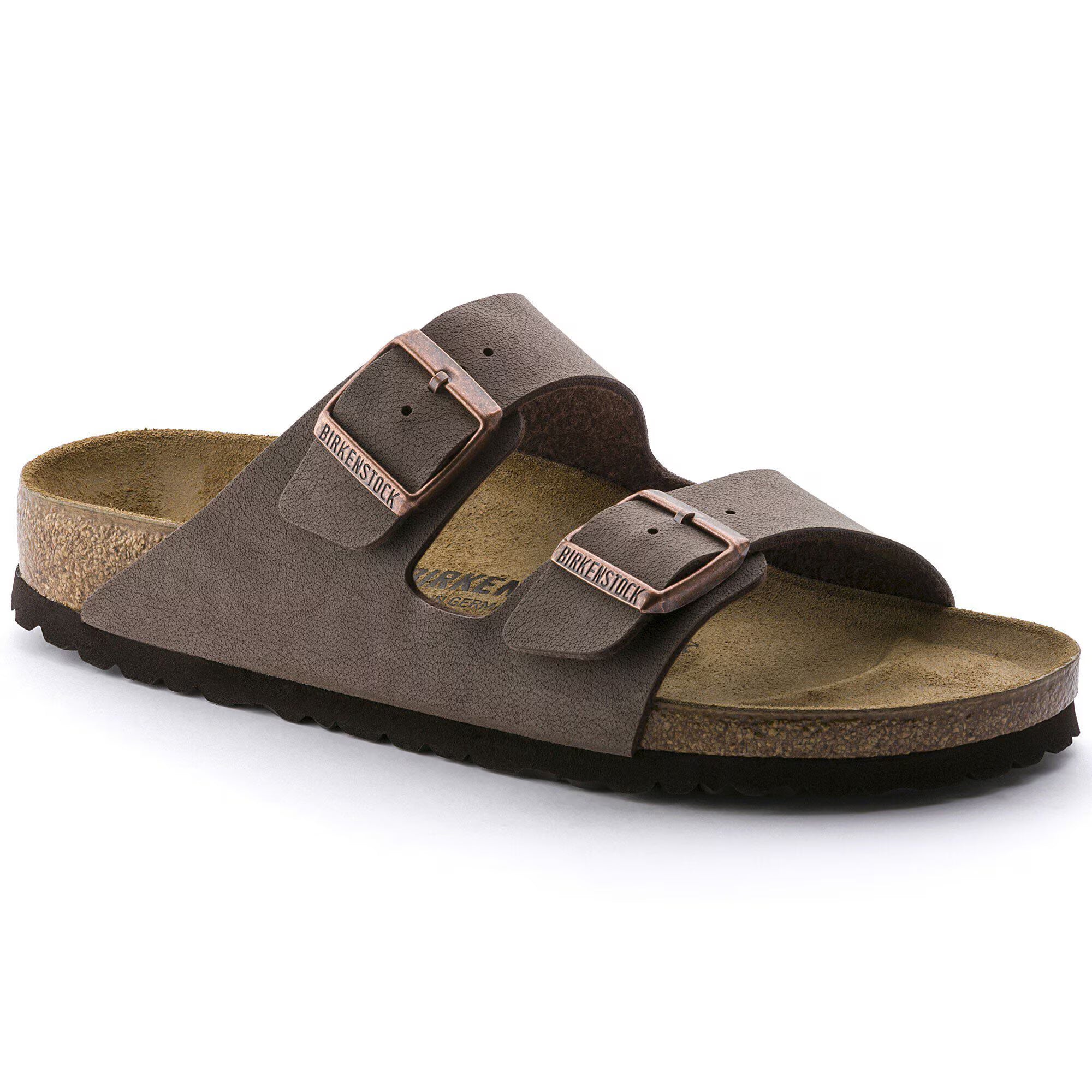 Birkenstock Mens Arizona BF Nubuck Sandals - Mocha
