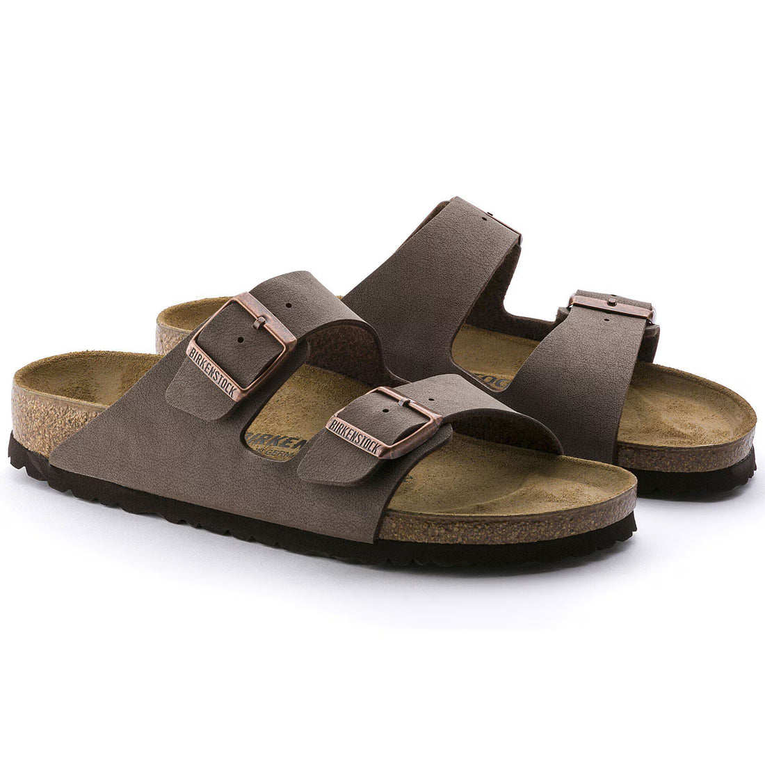 Birkenstock Womens Arizona BF Nubuck Sandals - Mocha