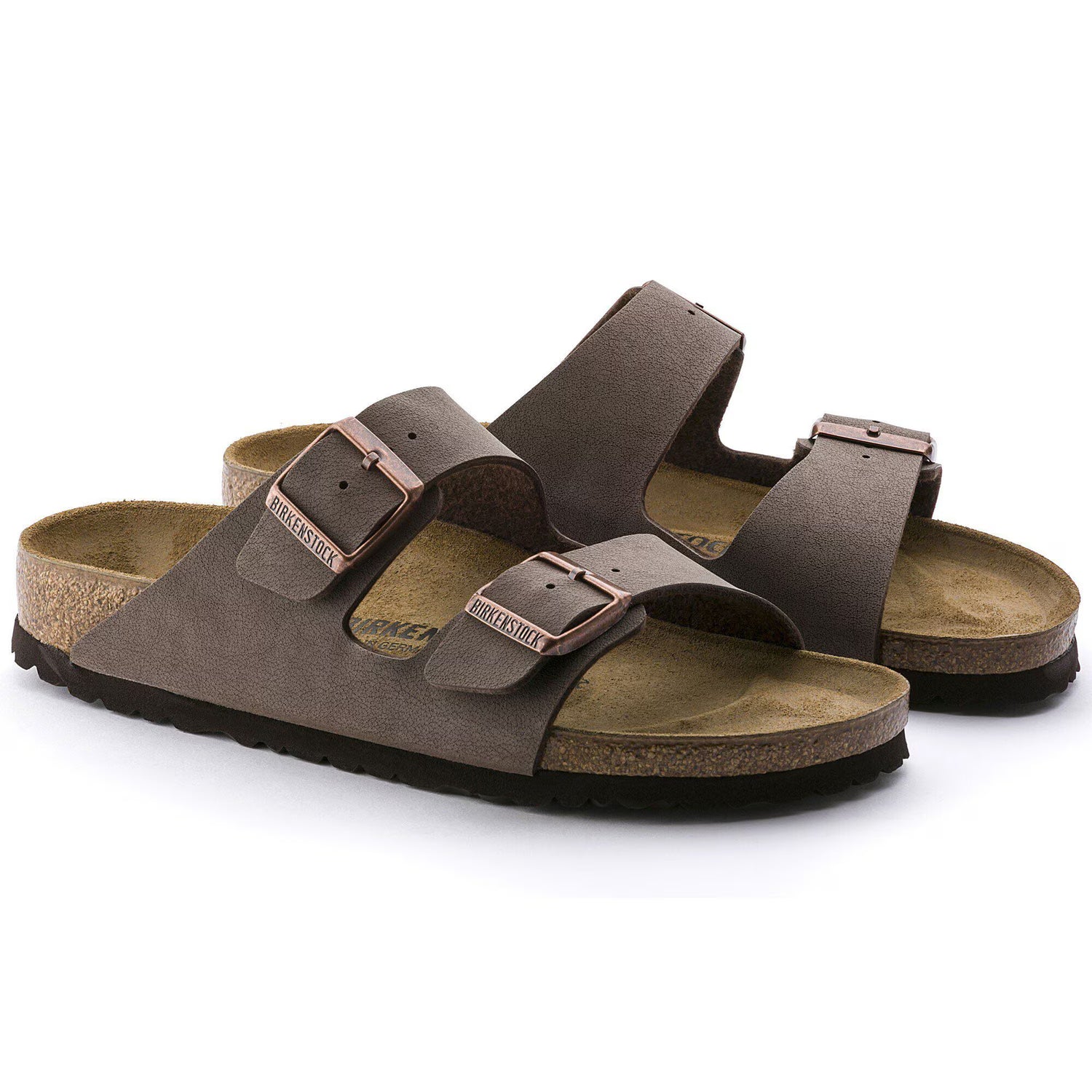 Birkenstock Mens Arizona BF Nubuck Sandals - Mocha