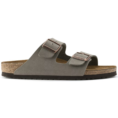 Birkenstock Womens Arizona BF Nubuck Sandals - Stone