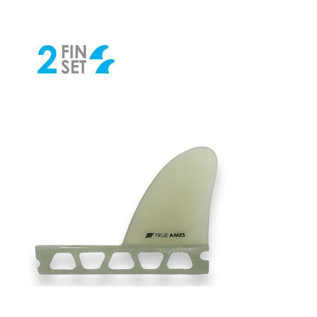 True Ames 2.6" Futures Sidebite Fins -  Clear/Fiberglass